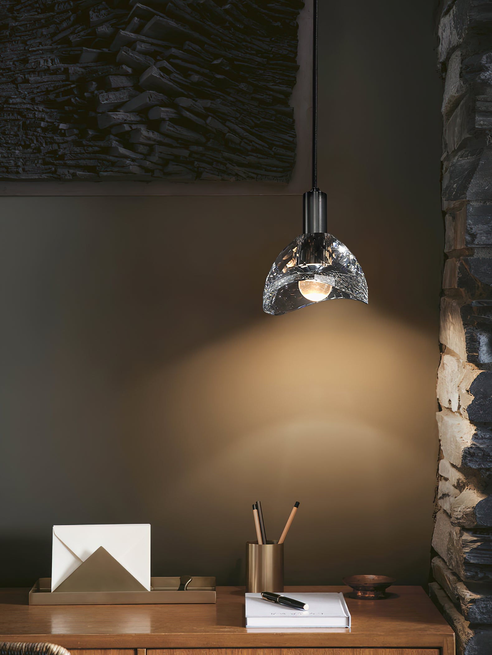 Nordic Crystal Pendant Light - Modern Glass Chandelier for Dining Room, Bedroom & Living Room Decor | Elegant Ceiling Lighting Fixture for Home & Office