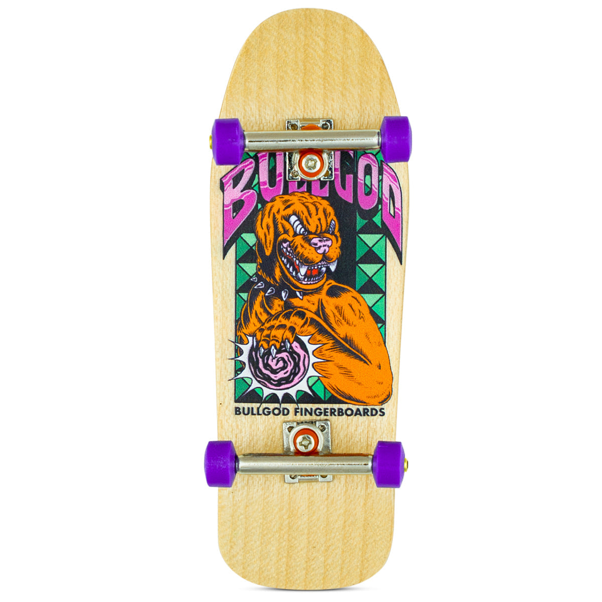 BullGod Old School Fingerboard Complete - Professional Skateboard Fingerboard for Tricks & Stunts - Perfect for Skateboarding Enthusiasts & Collectors - Great for Office Desk Fun & Stress Relief
