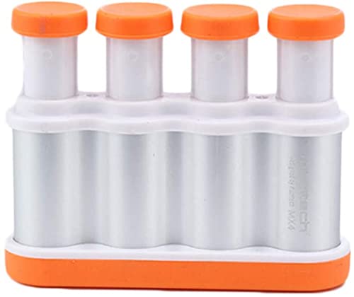 ZLJTT Aluminum Alloy Finger Exerciser - Hand Grip Strengthener for Rehabilitation & Post-Surgery Recovery - Finger Training Equipment for Arthritis, Carpal Tunnel & Physical Therapy (Orange) - Perfect for Office, Gym & Home Use