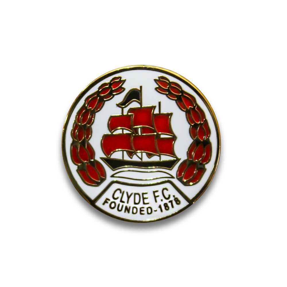 Clyde FC Pin Badge - Official Football Club Enamel Lapel Pin - Collectible Souvenir for Fans & Supporters - Perfect for Jackets, Hats, Bags & Memorabilia Display