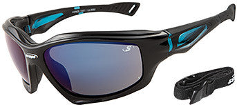 Gloss Black-Blue Mirror Lens