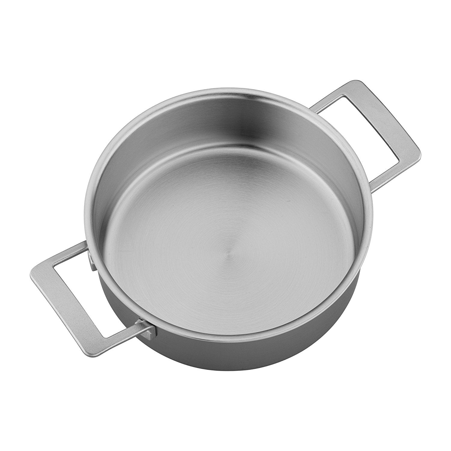 Demeyere Industry 5-Ply Stainless Steel Deep Saute Pan 4 Quart - Professional Cookware for Home Chefs & Restaurants - Perfect for Searing, Braising & Cooking Sauces