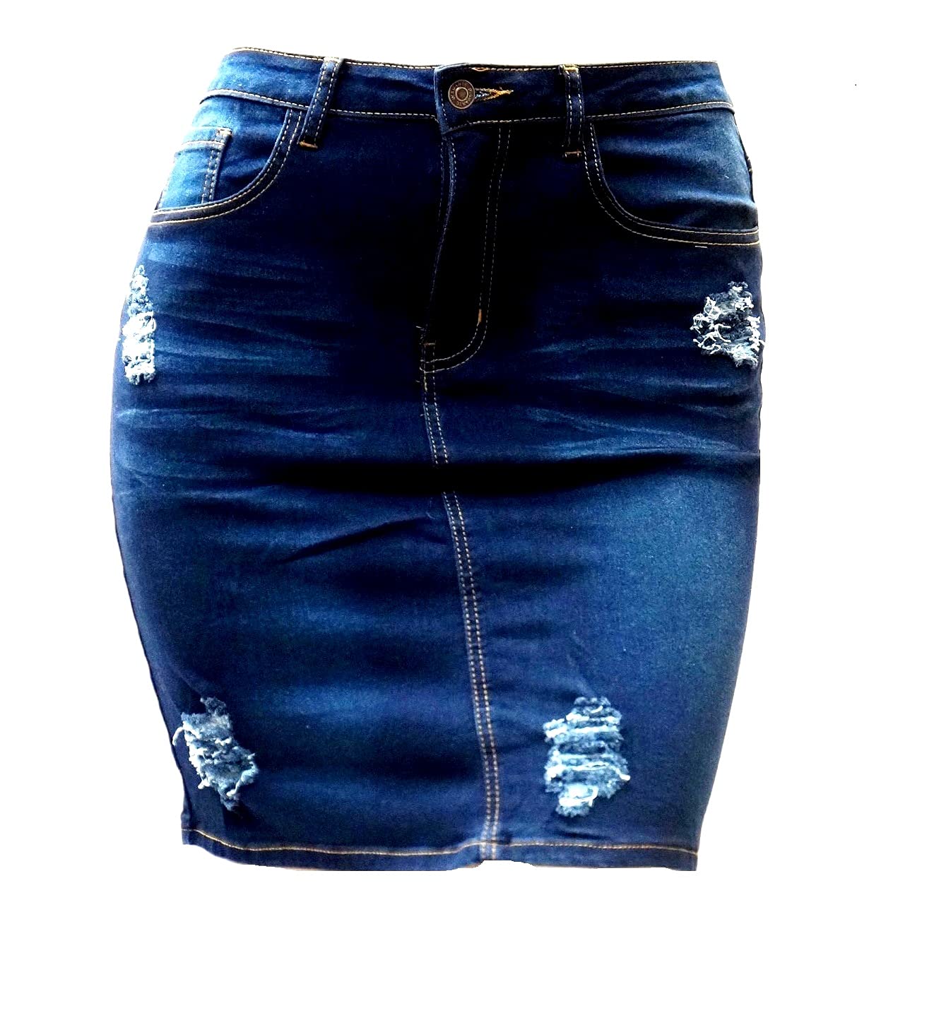 Jack David & Voir Twill Women's Plus Size Stretch Denim Jeans with Button Front - Sizes 1X 2X 3X | Comfortable Casual Wear for Work, Shopping & Everyday Outfits