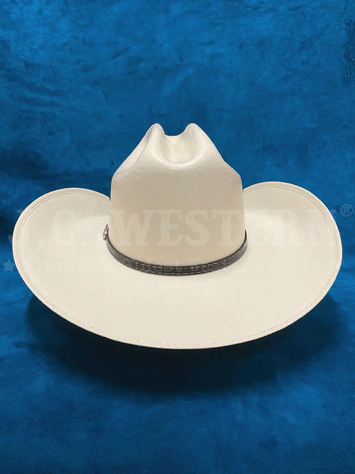 Justin JS1356BKHL4004 20X Black Hills Straw Cowboy Hat in Black & Ivory - Western Style Hat for Rodeo, Country Music Festivals & Outdoor Events