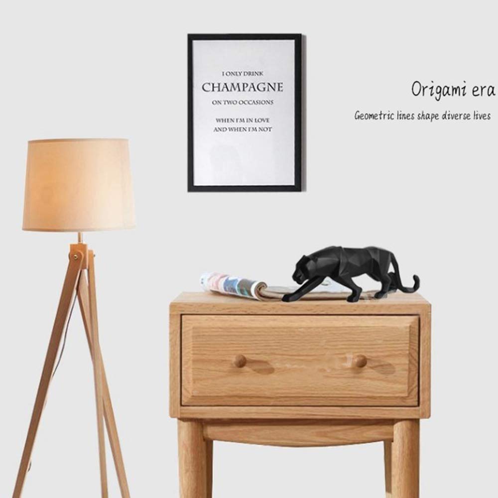 Nordic Cheetah Resin Statue - Modern Home Decor for Living Room & Office