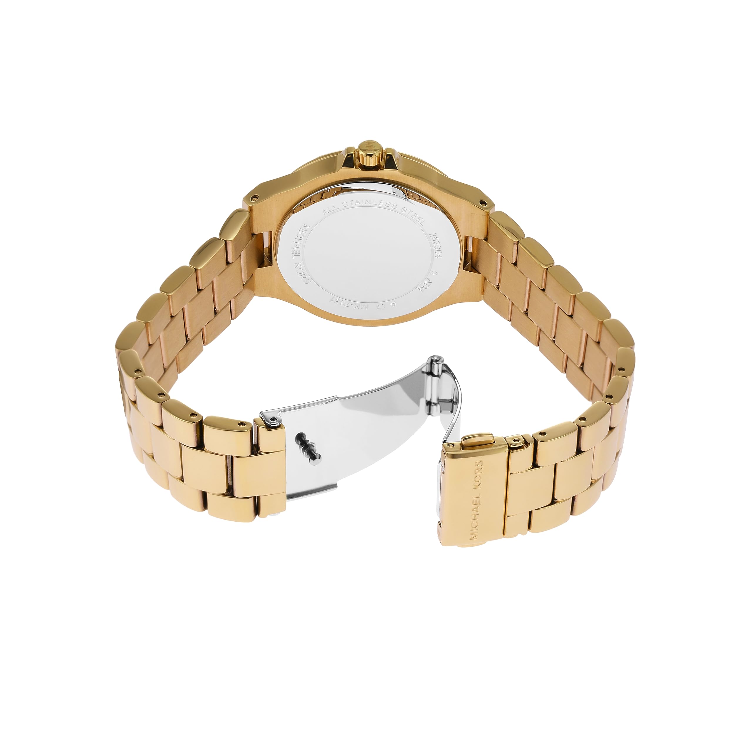 Michael Kors Lennox Women's Watch - Stainless Steel Watch with Interchangeable Metal or Silicone Band | Elegant Dress Watch for Work, Party & Everyday Wear