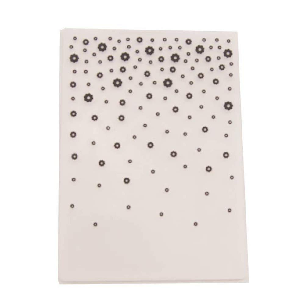 ArriettyCraft Floral Dots Plastic Embossing Folders for Card Making & Scrapbooking - Textured Impressions for DIY Greeting Cards, Wedding Invitations & Paper Crafts