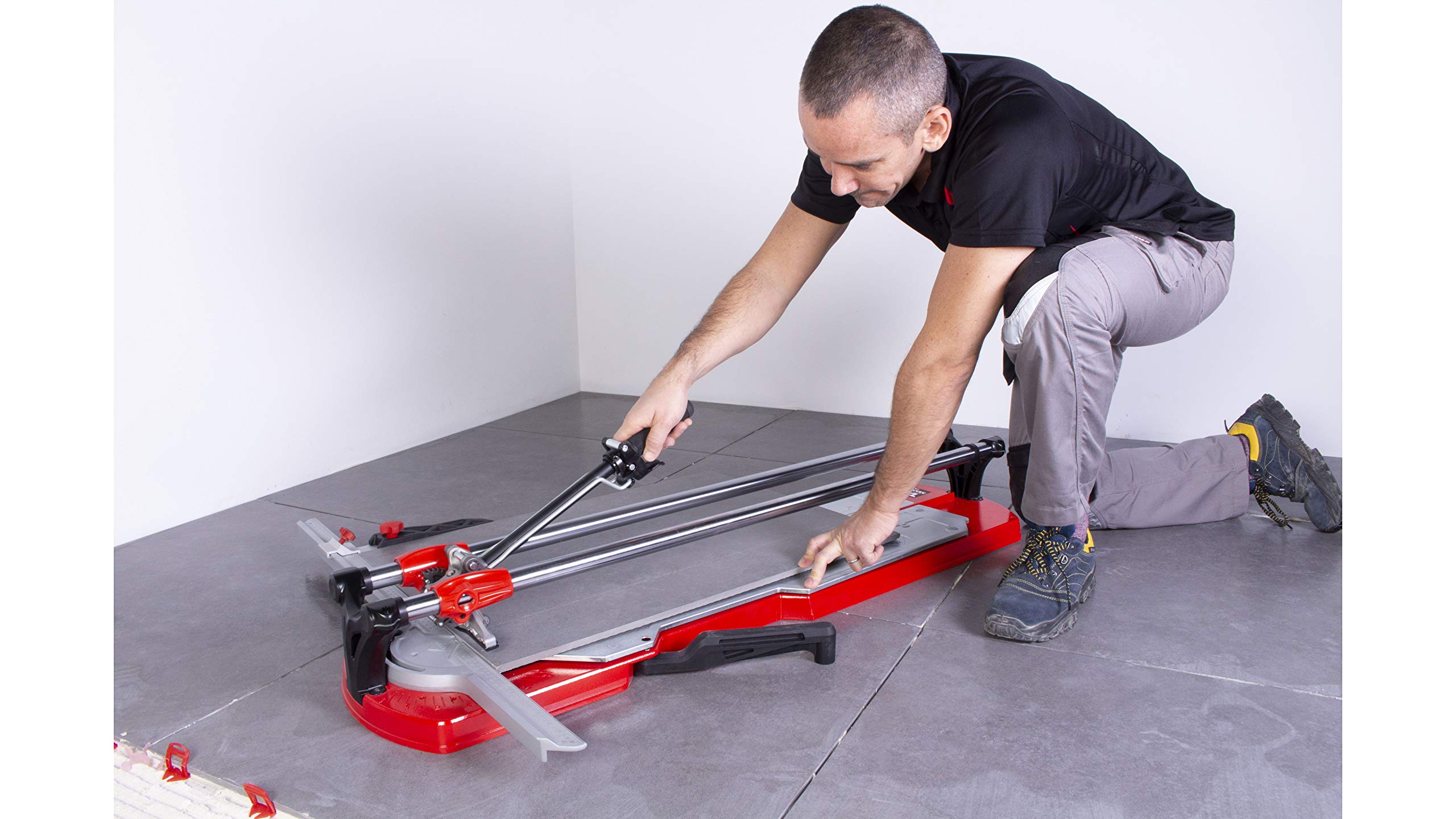 Professional RUBI TX-1250 Max Manual Tile Cutter - Heavy Duty Ceramic Tile Cutter for Precise Cutting up to 49 3/16