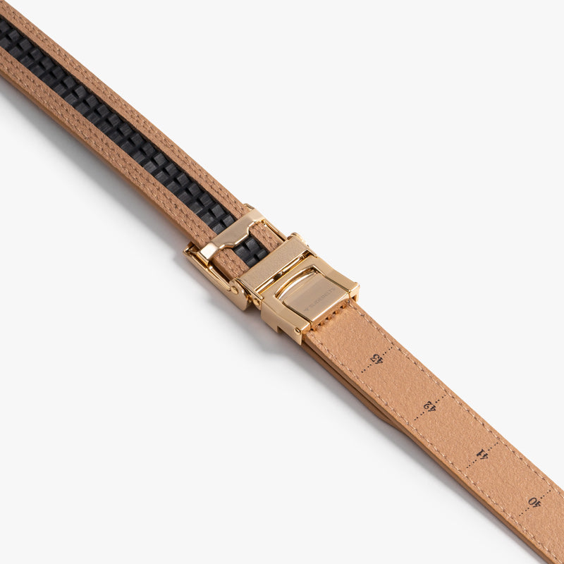 Slim Adjustable Hazelnut Brown Leather Belt for Women & Men | Fashion Waistband for Jeans, Pants & Dresses | Casual & Formal Outfits