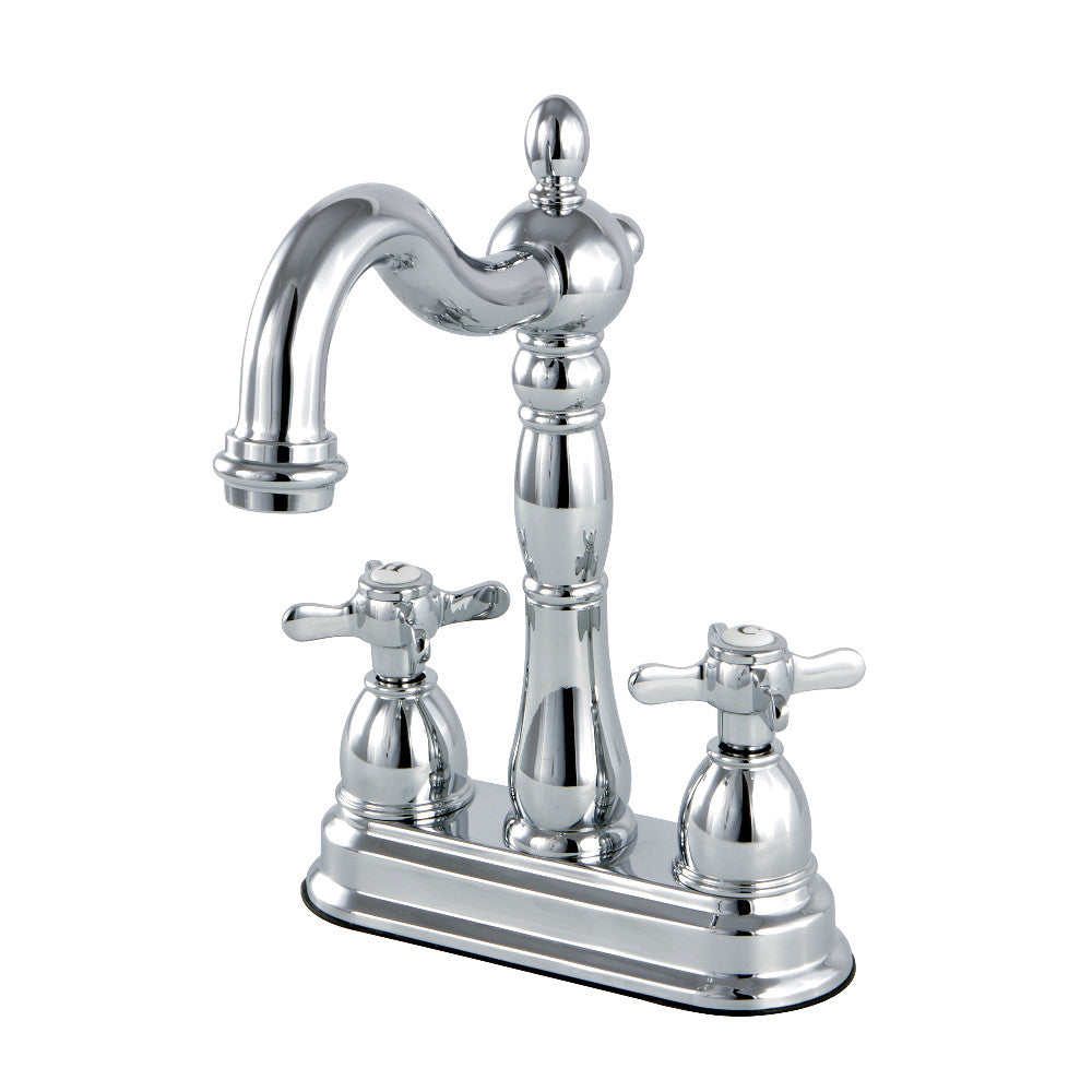 Kingston Brass KB1498BEX Essex Two Handle Bar Faucet - Premium Brushed Nickel Finish for Kitchen & Bar Sink - Perfect for Modern Home, Restaurant, and Commercial Use