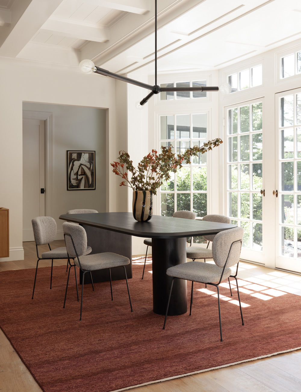 Sarah Sherman Samuel Archer Dining Table - Modern Wooden Dining Table for Kitchen & Dining Room - Perfect for Family Gatherings & Dinner Parties