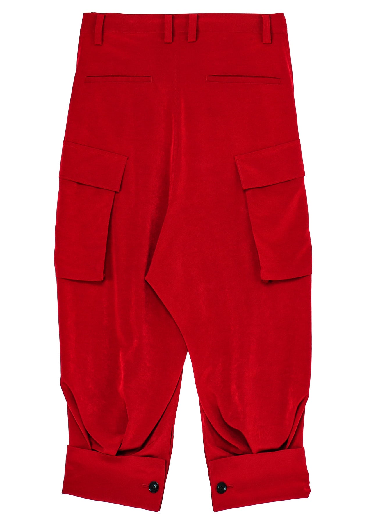 Stylish Crepe de Chine Cuffed Hem Cargo Pants for Women - Comfortable & Trendy Casual Wear for Outdoor Adventures, Travel & Everyday Fashion
