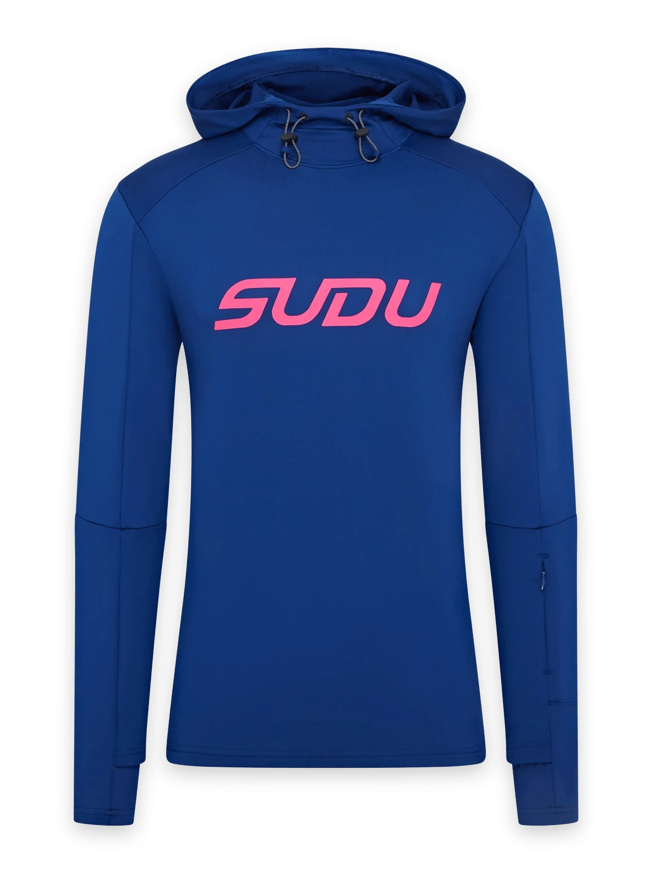 SRH 01 Hoodie - Dark Blue & Pink Pullover Sweatshirt for Men & Women | Casual Streetwear, Gym, Outdoor Activities