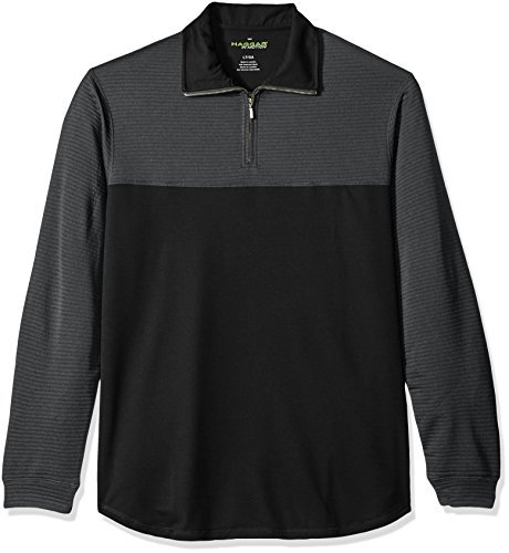 Haggar Men's Big & Tall Long Sleeve Polyester Knit Polo Shirt - Comfortable Work & Casual Wear for Business & Outdoor Activities