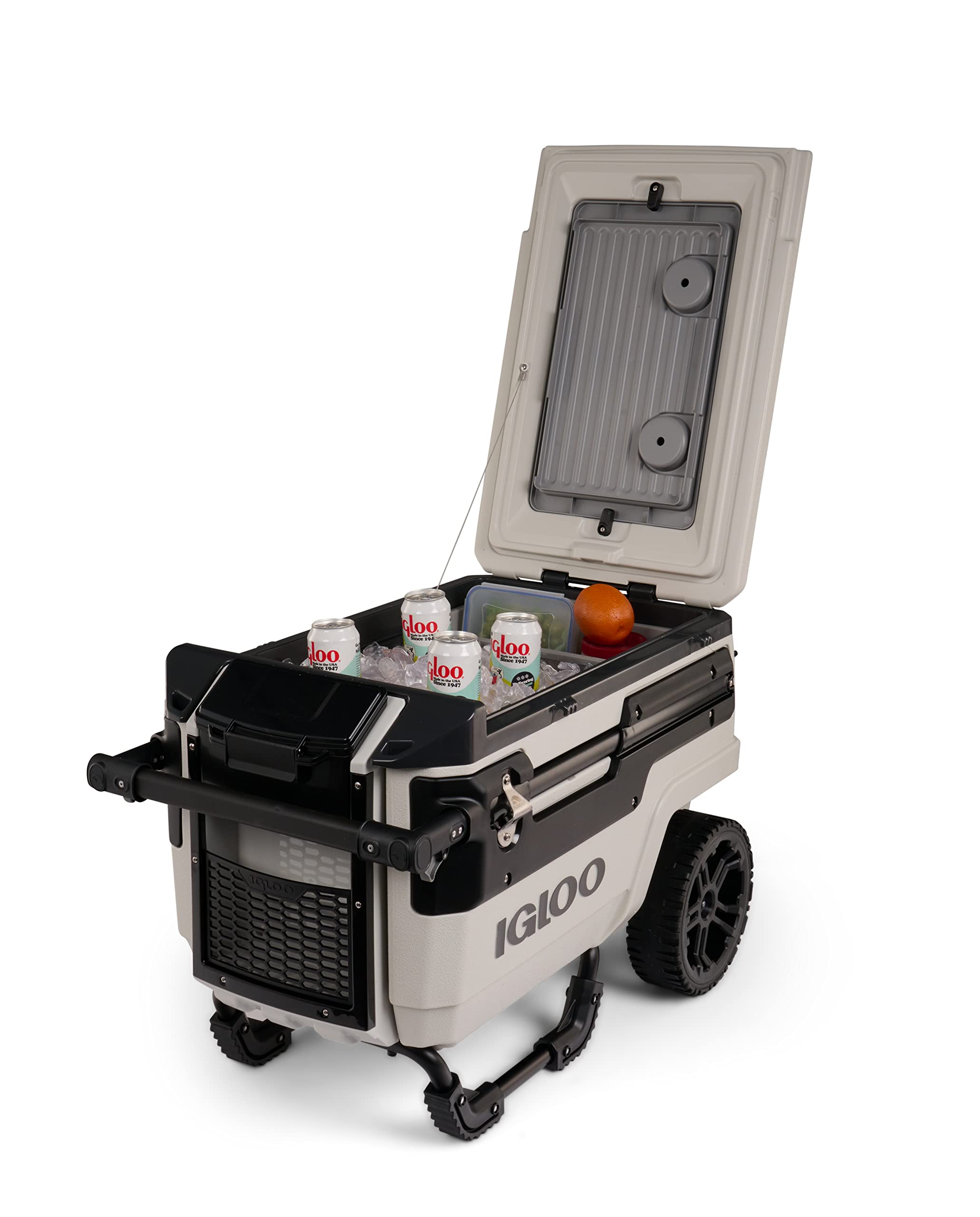 Igloo Trailmate Journey 70Qt Wheeled Cooler - Heavy Duty Insulated Hard Shell Ice Chest for Camping, Beach, Tailgating & Outdoor Adventures