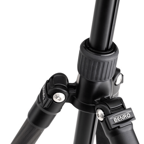 Benro Aero 2 PRO Carbon Fiber Travel Tripod with Twist Locks - Lightweight & Compact Video Tripod for Travel Vlogging, Photography, and Outdoor Adventures
