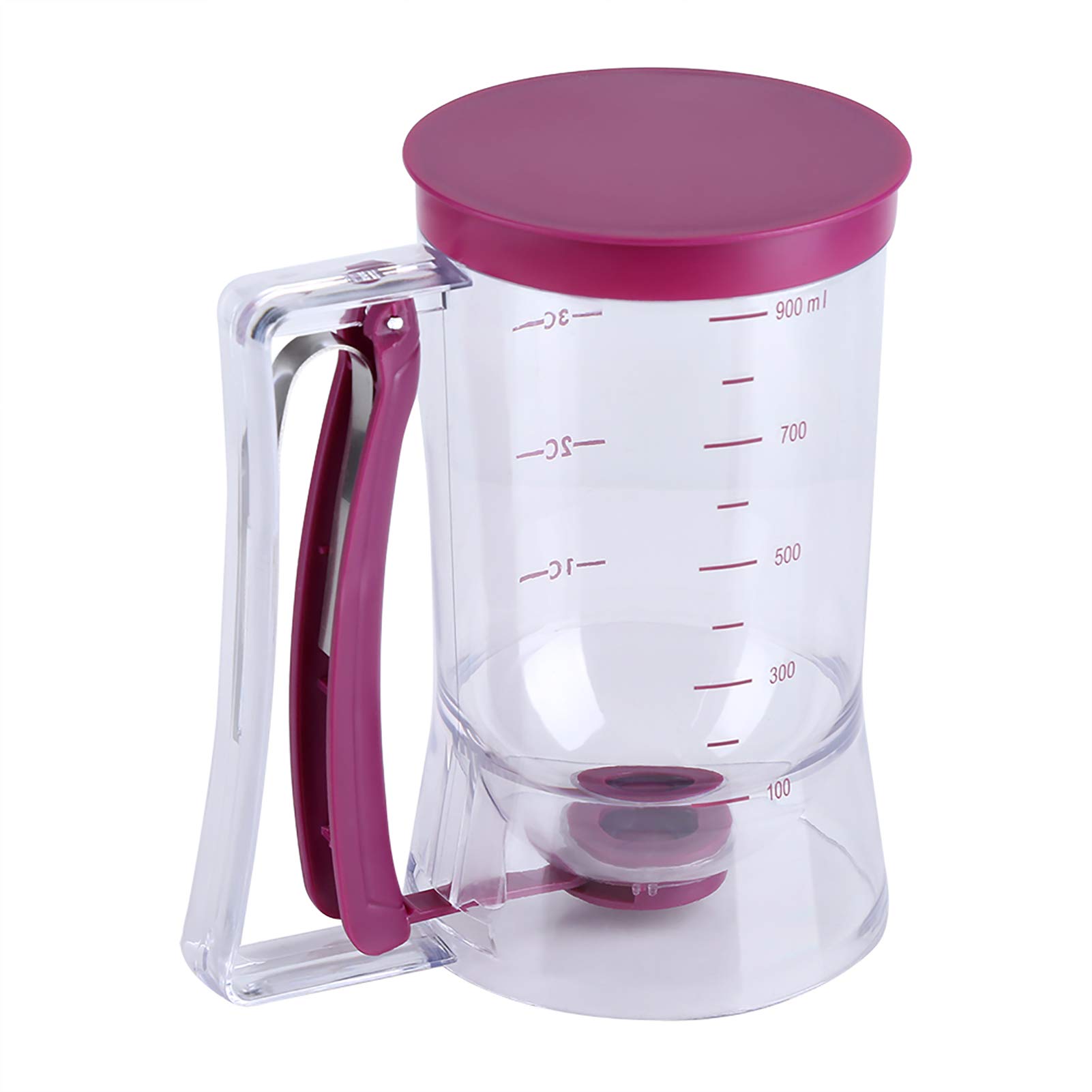 900mL Manual Batter Dispenser - Precise Measuring Cup for Cupcakes, Pancakes & Waffles - Essential Kitchen Baking Tool for Perfect Breakfast & Dessert Making