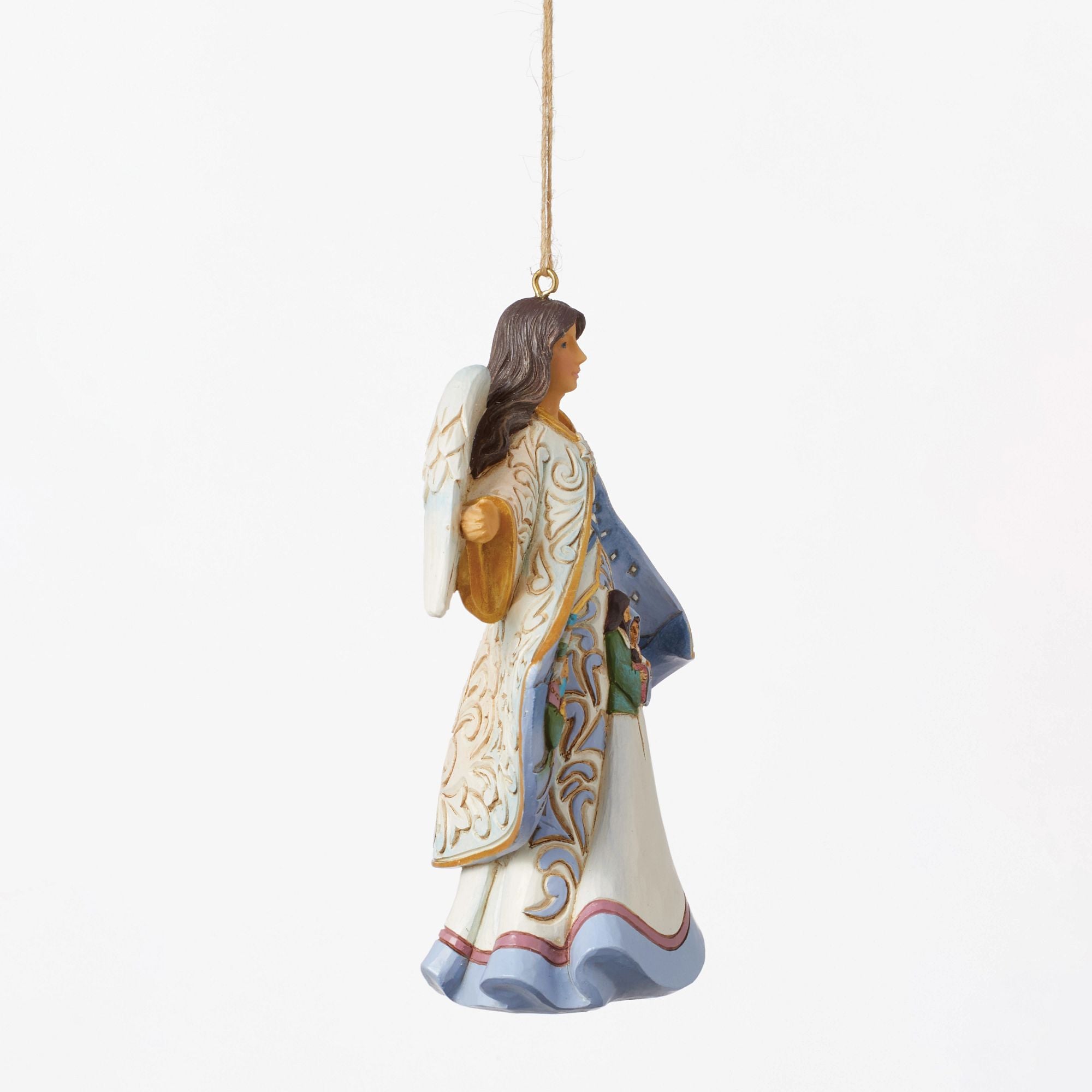 Angel Nativity Scene Christmas Coat Ornament - Handmade Holiday Decoration for Jackets, Scarves & Bags - Perfect for Christmas Gifts & Tree Decorations