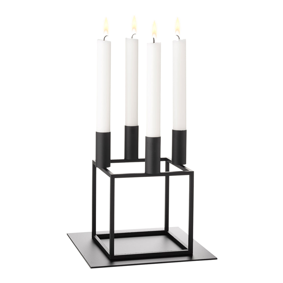 Kubus 4 Candle Holder Base - Durable Metal Stand for Tealights & Votives - Perfect for Home Decor, Weddings, and Romantic Ambiance