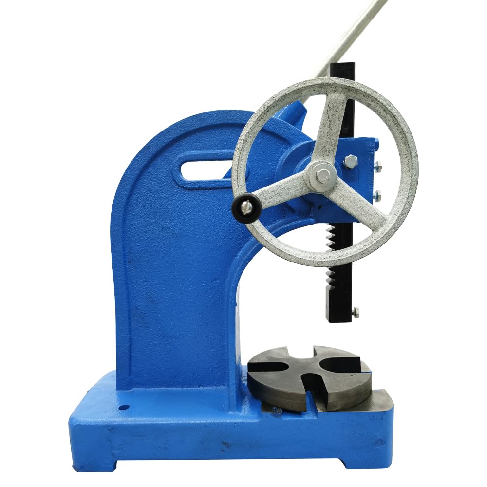 2 Ton Manual Arbor Press - Cast Iron Desktop Ratcheting Press Machine with 8.46