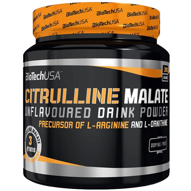 BioTechUSA Citrulline Malate Powder 300g - Unflavored Pre-Workout Supplement for Muscle Endurance & Recovery - Ideal for Athletes, Bodybuilders & Fitness Enthusiasts