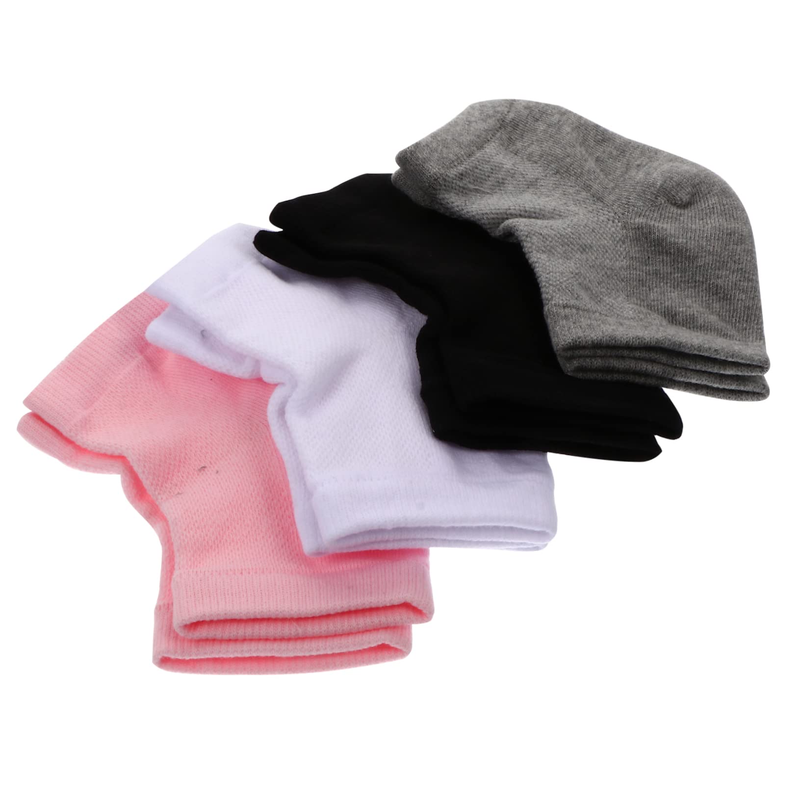 Beaupretty 4 Pairs Moisturizing Gel Heel Socks for Dry Cracked Feet - Soft Breathable Mesh Foot Care Socks with Lotion for Spa Treatment & Overnight Hydration - Perfect for Home Relaxation, Pedicure, and Travel Use