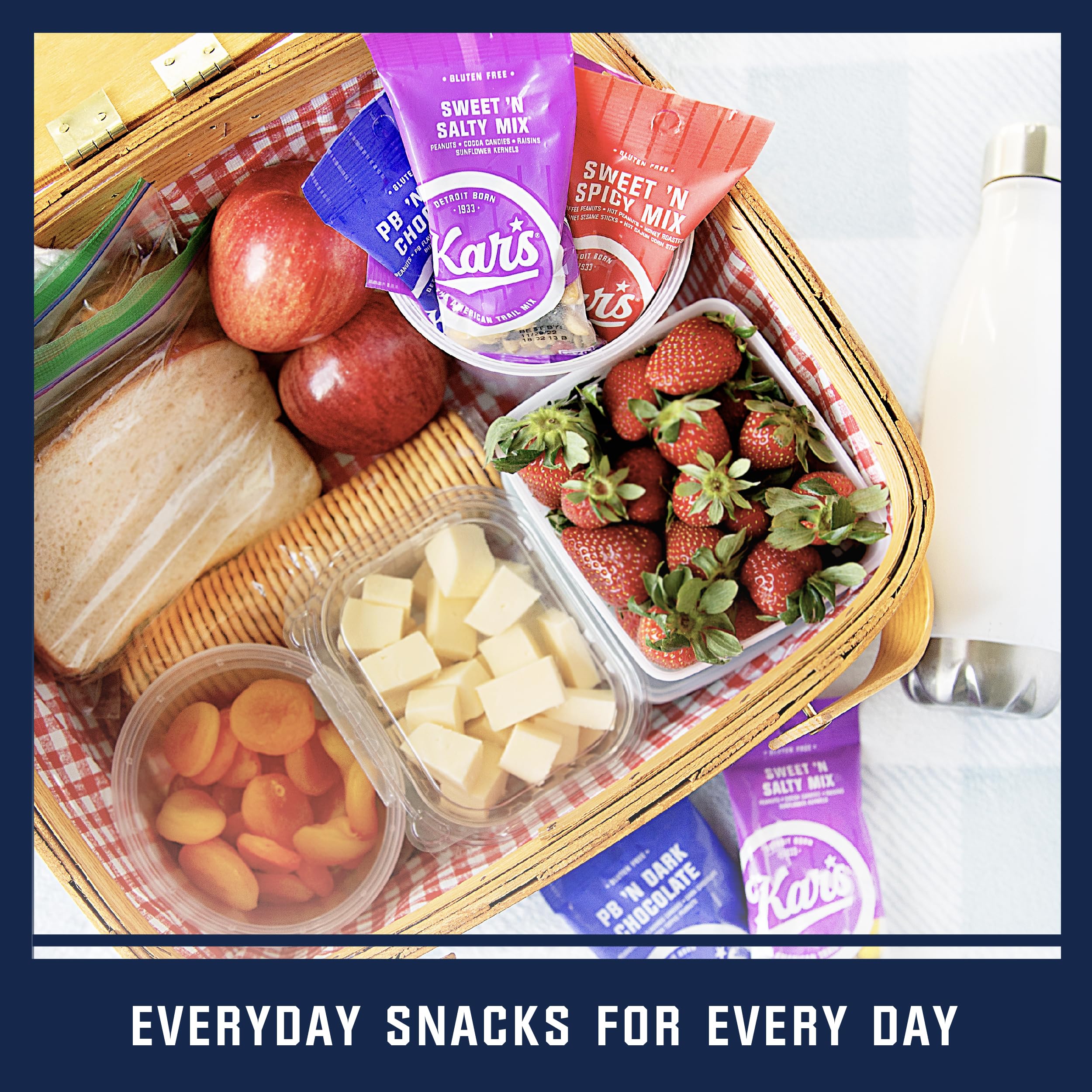 Kar's Nut 'N Yogurt Trail Mix - 2 oz Individual Snack Packs (Bulk 48 Pack) | Gluten-Free, Healthy Snacks for Hiking, Office & School Lunch | Protein-Packed Energy Mix for On-The-Go