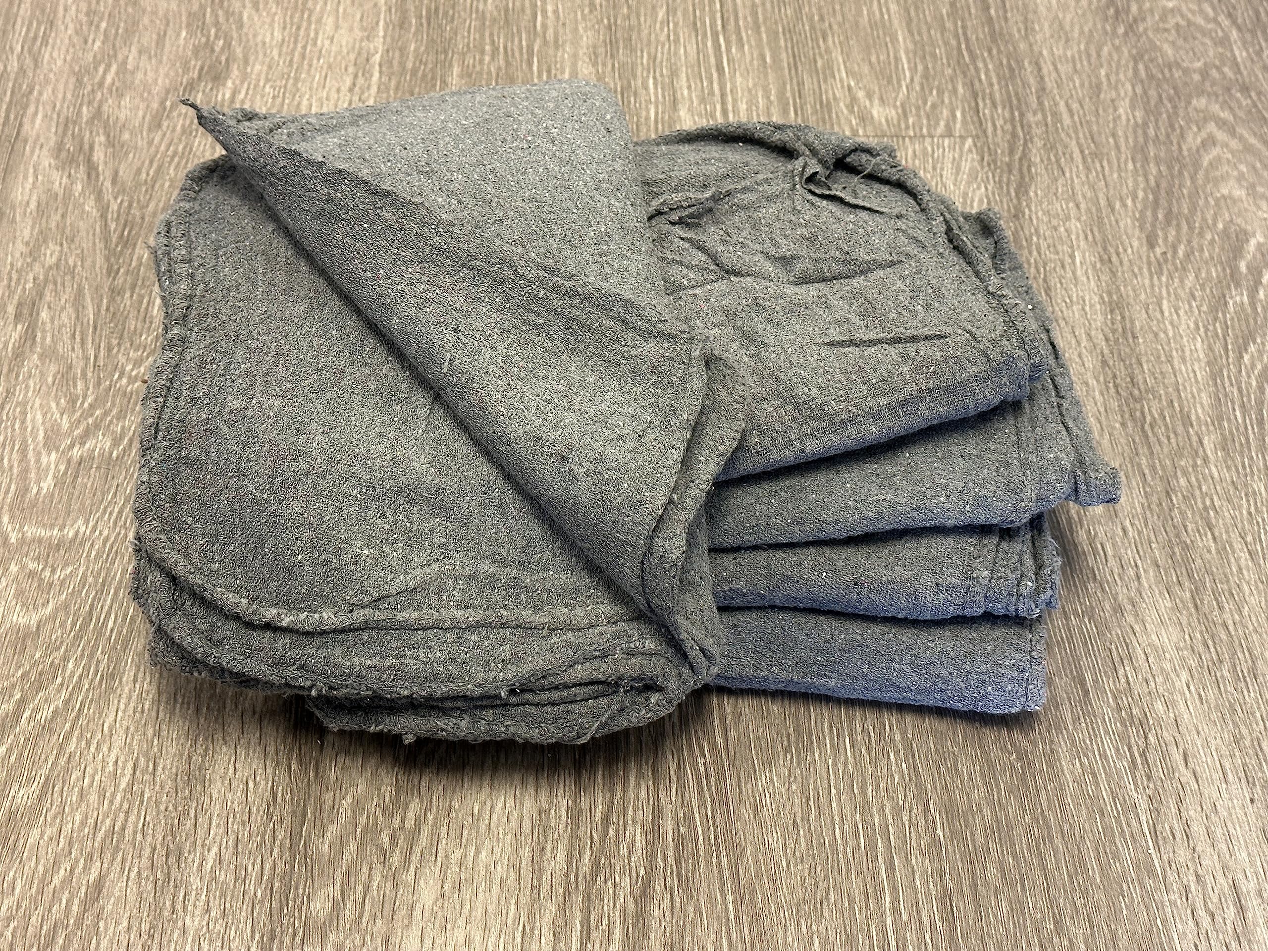 500 Premium Grey Shop Towels - Heavy Duty Mechanics Rags for Oil Changes, Automotive & Workshop Use - Industrial Grade B Cleaning Cloths for Garage, DIY & Professional Applications