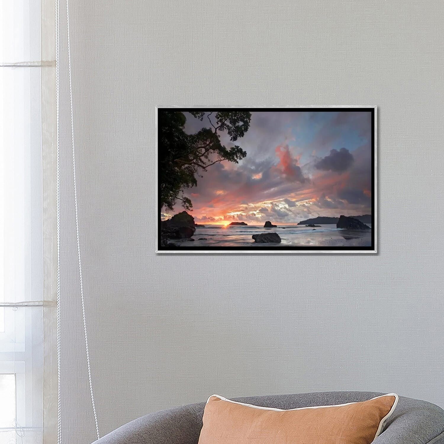 Tim Fitzharris Framed Wall Art - Stunning Beach & Coastline Photo of Manuel Antonio National Park, Costa Rica | Perfect for Home Decor, Office & Living Room