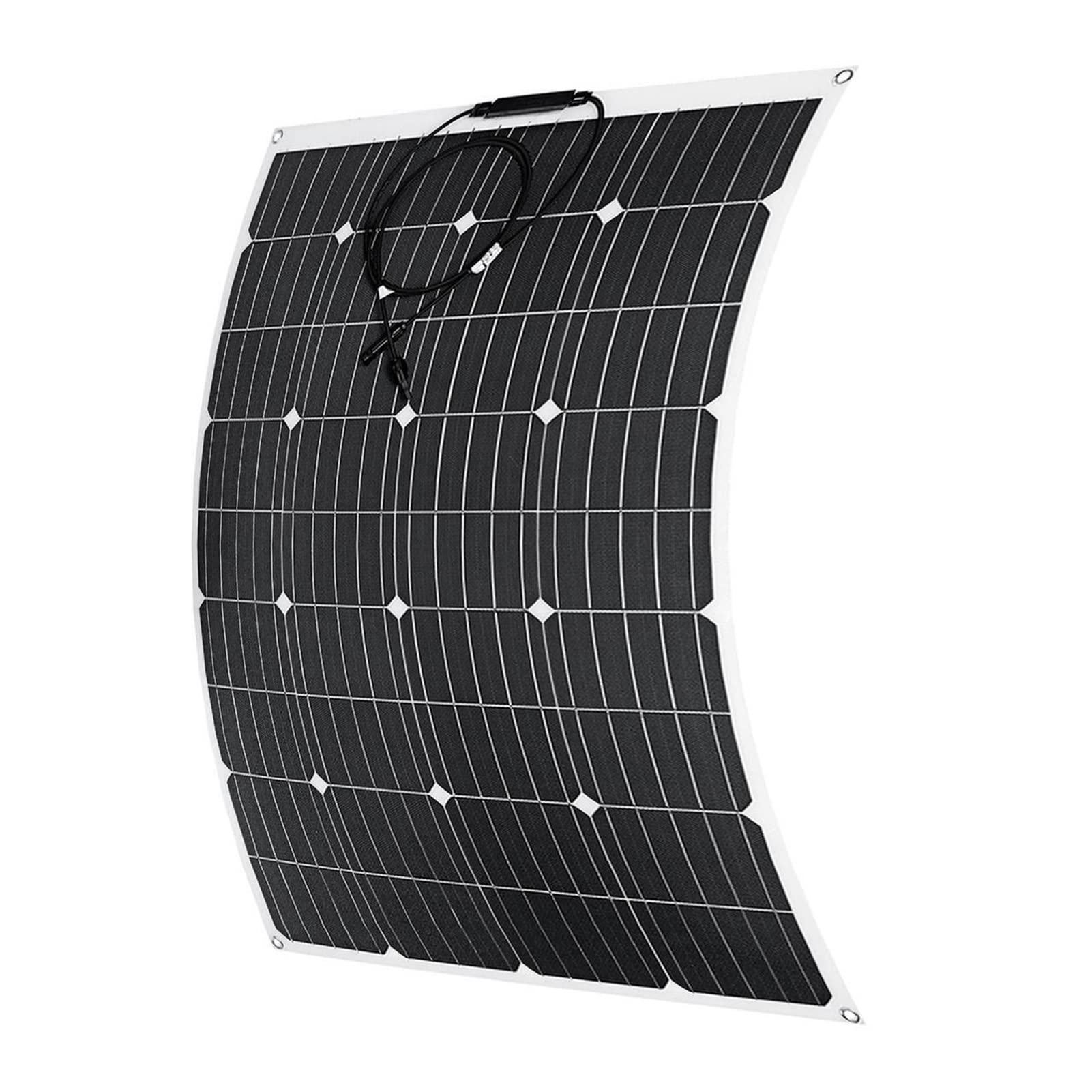 600W/1200W Portable Solar Panel Kit - 18V Flexible Solar Charger with DIY Cable for RV, Car, Boat, Camping - Waterproof & High Efficiency Solar Power System (1PC 600W, Small Size) - Perfect for Off-Grid Living, Emergency Power & Outdoor Adventures