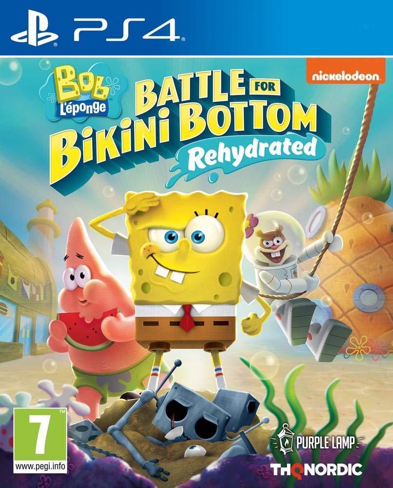 Nintendo Spongebob Squarepants: Battle for Bikini Bottom - Rehydrated Game for PS4 & Nintendo Switch | Fun Adventure Game for Kids & Family Game Night