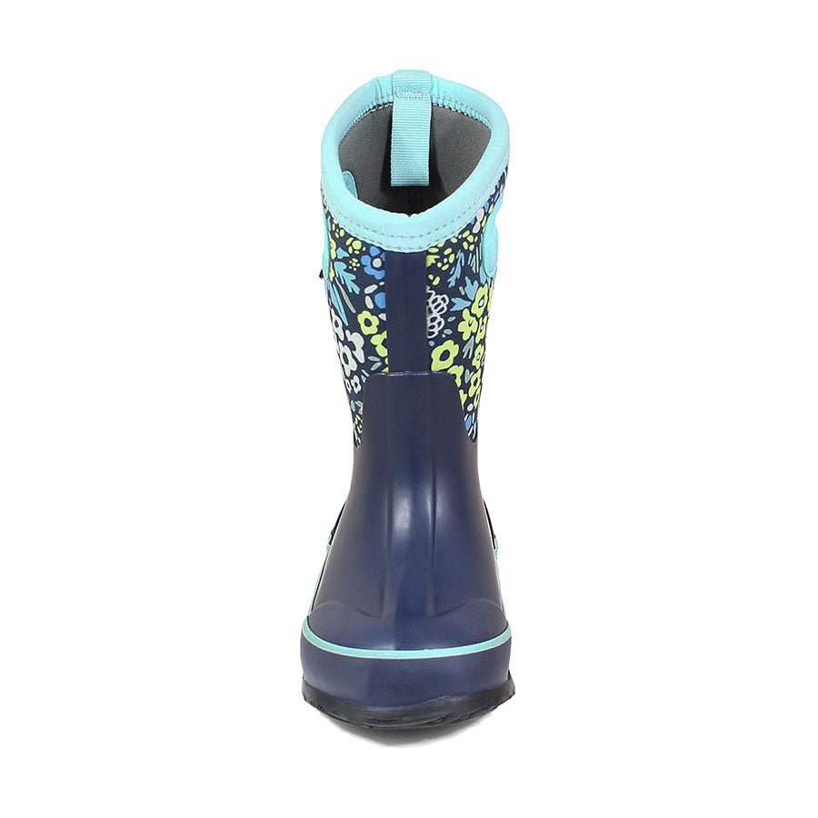 BOGS Women's Blue Multi Garden Classic Waterproof Boots - Comfortable & Durable for Outdoor Gardening, Hiking, and Farm Work