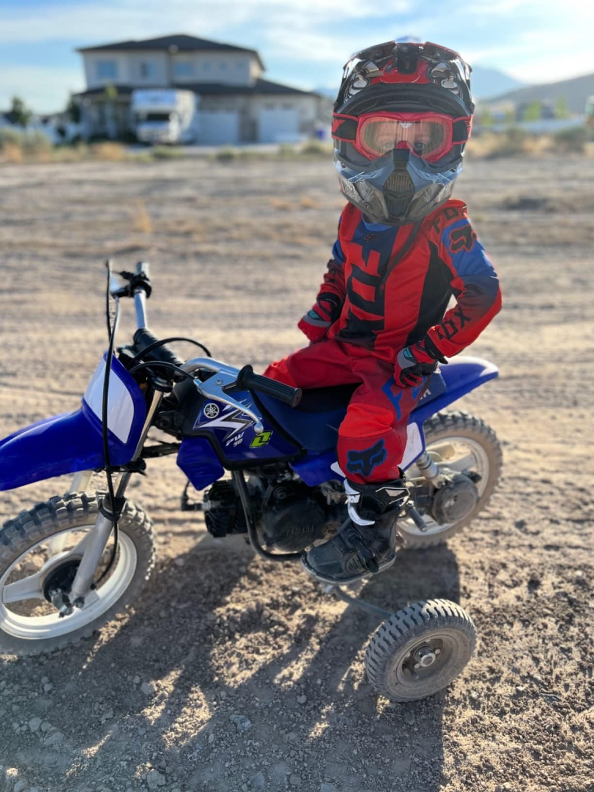 Adjustable Height Yamaha TTR50 Kids Youth Dirt Bike Training Wheels - Perfect for Beginner Riders & Off-Road Practice - Bike Not Included - Ideal for Backyard Training & Motocross Learning