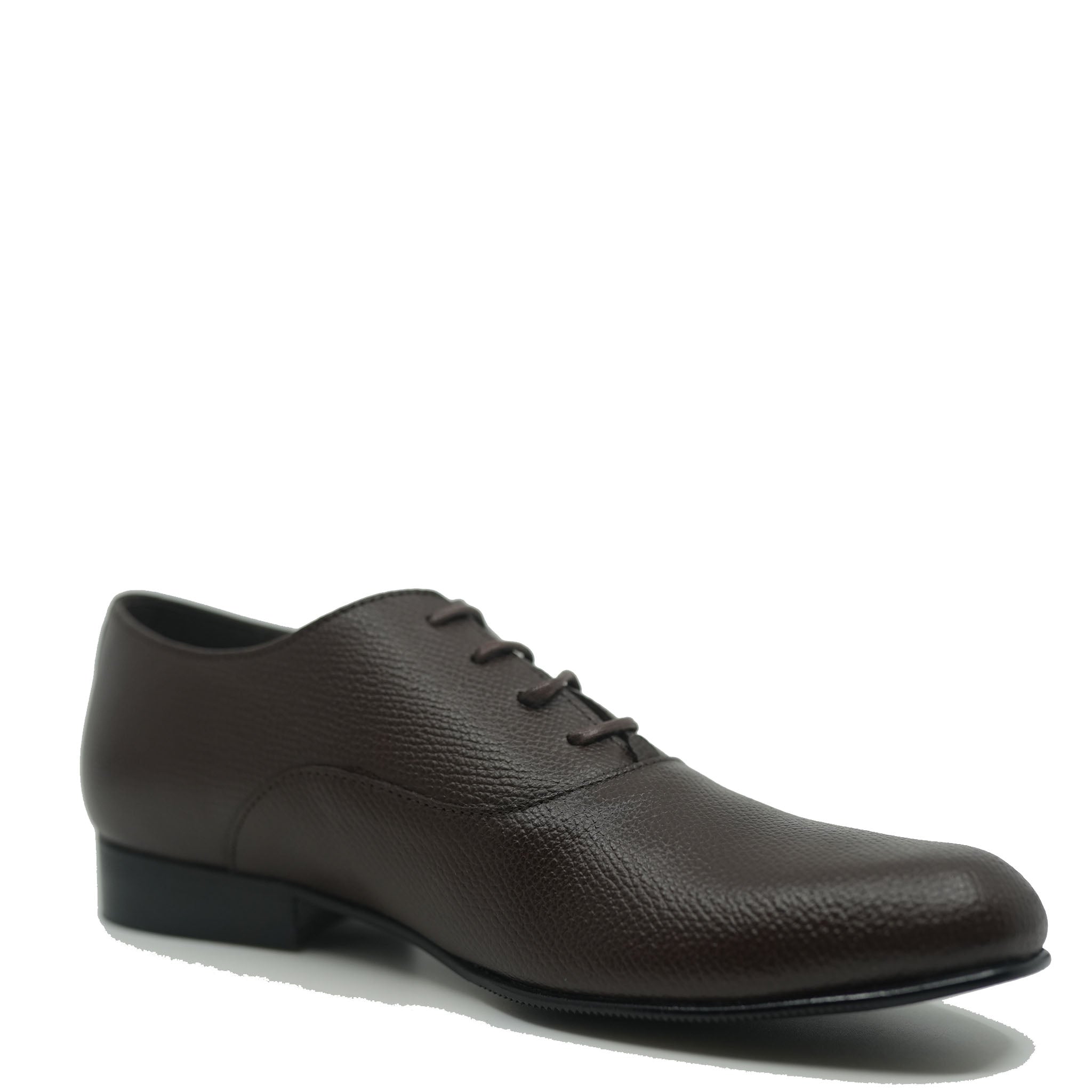 Premium Atlanta Mocassin Brown Pebbled Leather Dress Shoes for Men - Comfortable Business & Formal Occasions
