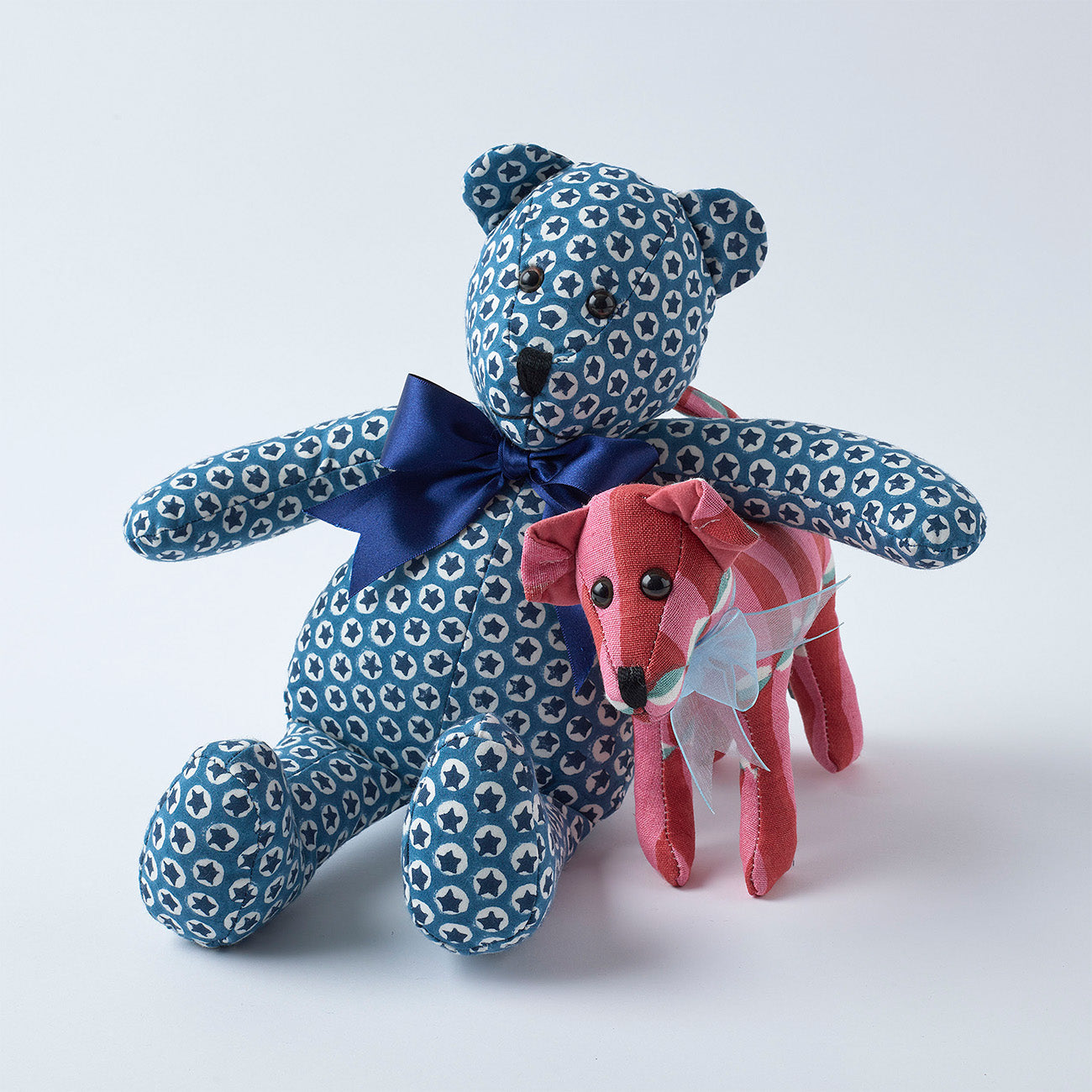 Orlando Bear Cotton Tuk Tuk Blue - Soft Plush Stuffed Animal Toy for Kids, Perfect for Cuddling, Gifts, and Nursery Decor