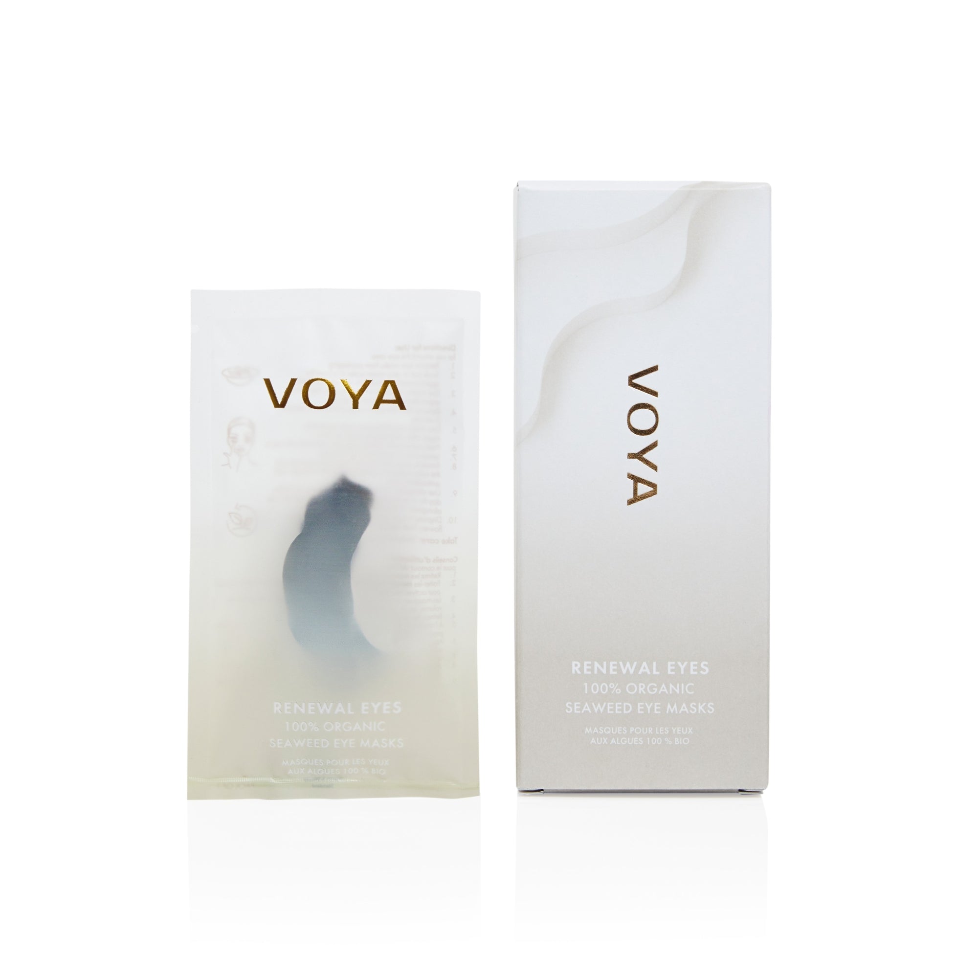 VOYA Renewal Eyes Seaweed Eye Masks - Hydrating & Anti-Aging Under Eye Treatment for Dark Circles & Puffiness | Perfect for Spa Nights, Travel & Self-Care Routines