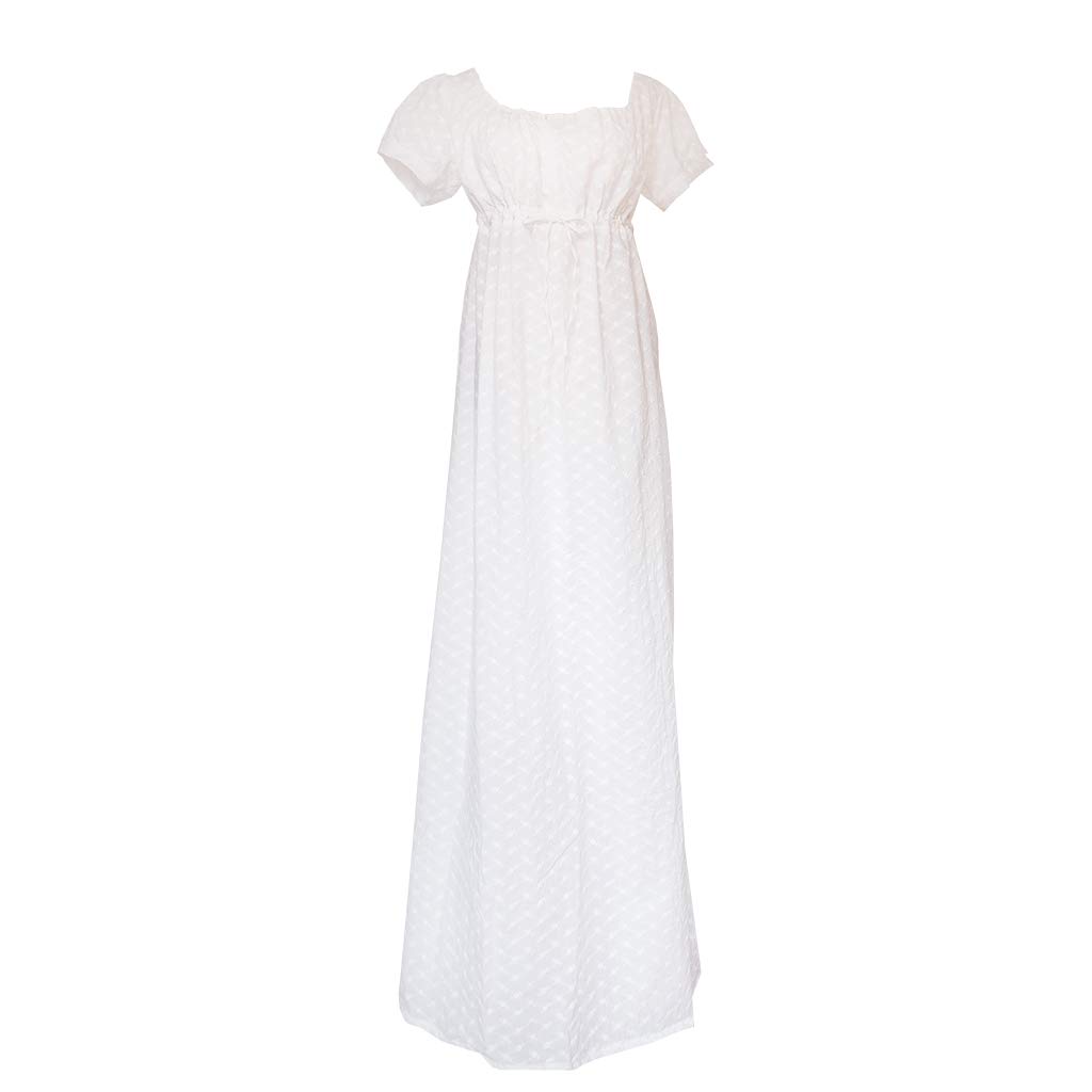 Elegant 1800s Ball Gown - High Waist Regency Tea Dress for Women | Victorian Era Costume for Historical Reenactments, Themed Parties & Cosplay