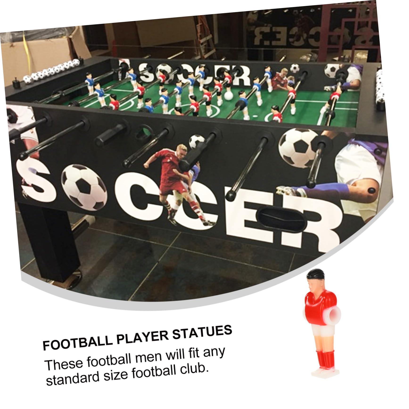 22 Pcs Foosball Player Figures - Replacement Parts for Table Football Game | Machine Table Soccer Accessories | Perfect for Football Theme Party Decorations & Game Room Setup