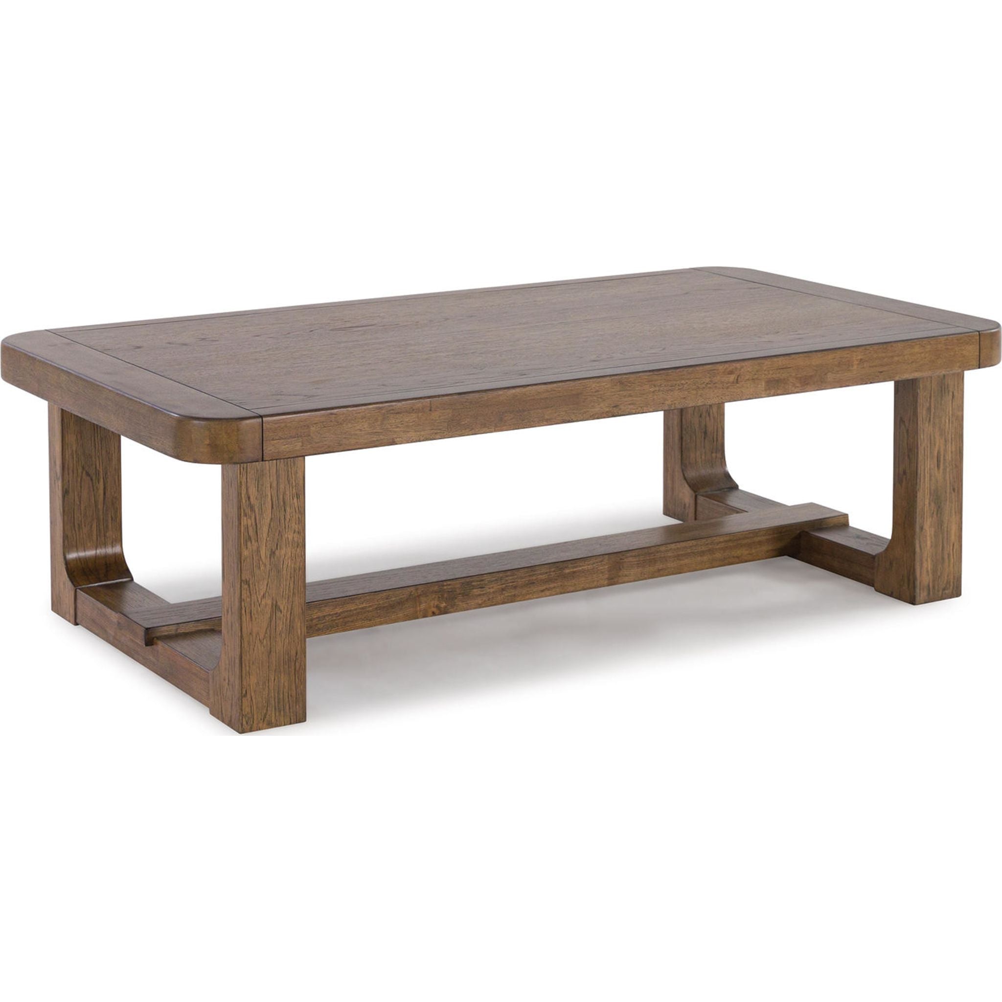 Modern Light Brown Cabalynn Coffee Table - Stylish Living Room Centerpiece for Home Decor & Entertainment Areas
