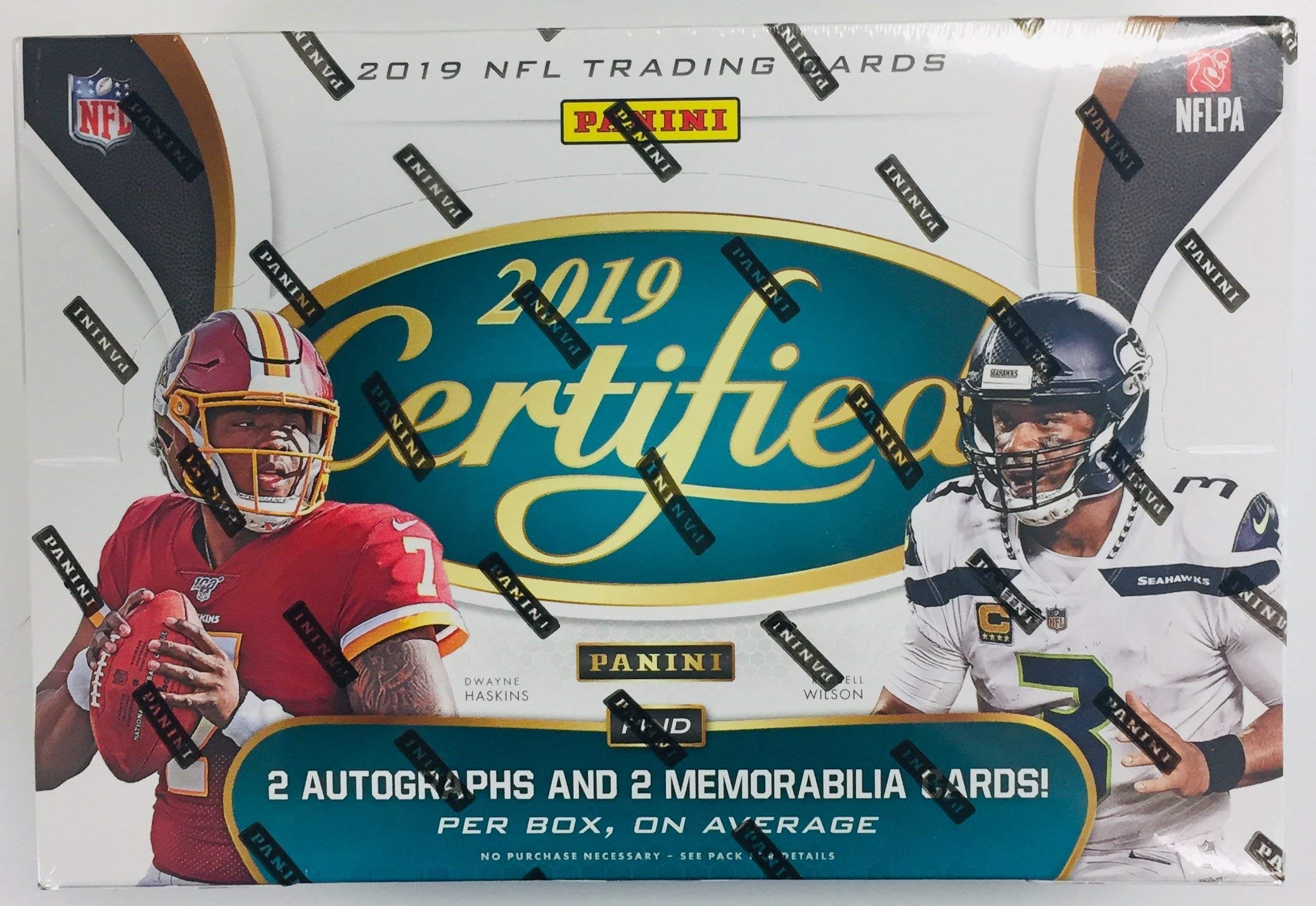2019 Panini Certified Hobby Football Box - 24 Packs with Autographs & Memorabilia Cards - Perfect for Collectors, Investors & Fantasy Football Fans