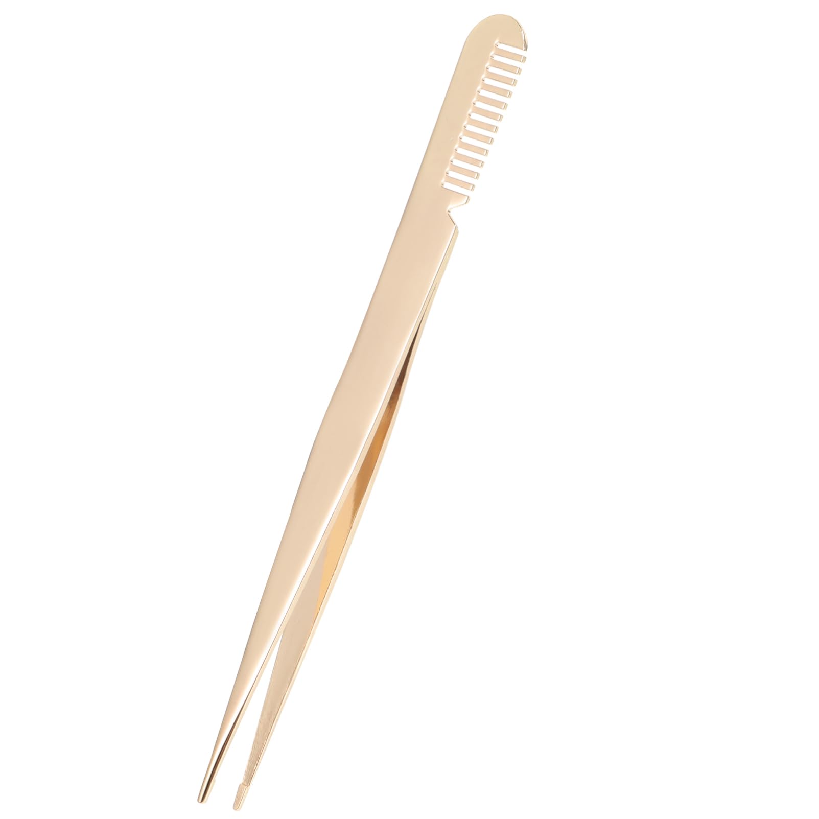 Premium Stainless Steel Eyelash Tweezers Set with Comb - Professional Lash Extension Tools for Women | Portable Makeup Accessories for Salon, Home & Travel Use