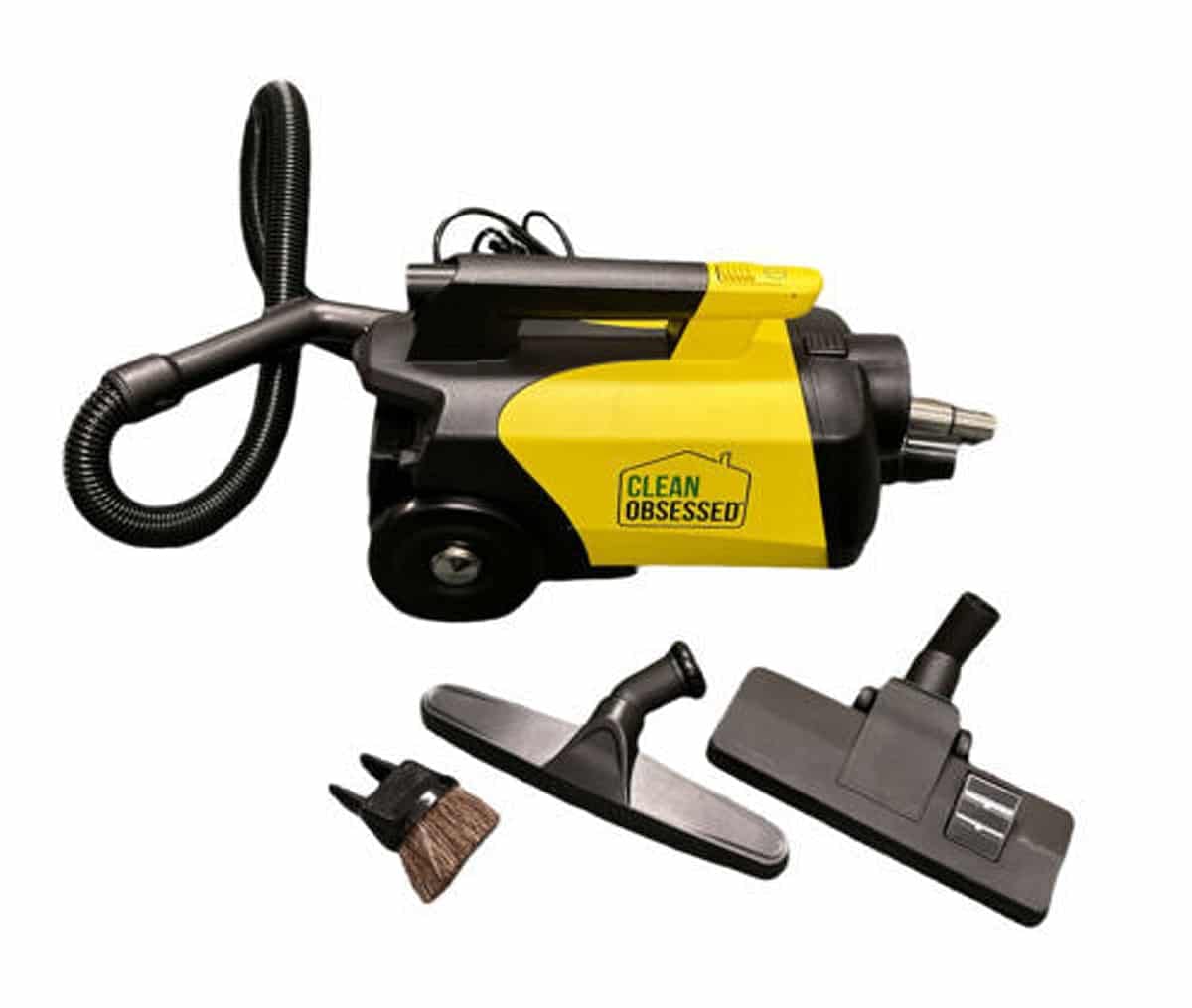 Clean Obsessed Commercial HEPA Canister Vacuum CO711 - Powerful 3-Stage Filtration System for Deep Cleaning in Offices, Hotels, and Commercial Spaces