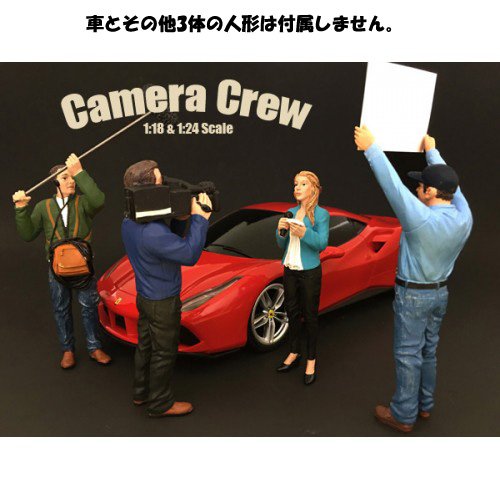 1:24 Scale American Diorama Camera Crew Figure III - Realistic Boom Operator Model for Film Set Dioramas, Photography Scenes & Miniature Displays