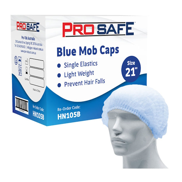 ProSafe Disposable Round Cap Hair Net 21 or 24 Inches - 1000 Pack for Food Service, Healthcare & Industrial Use