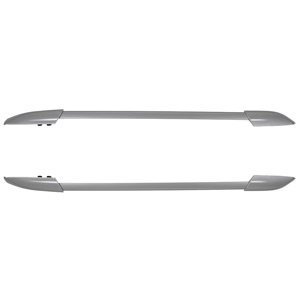 2008-2013 Toyota Highlander Silver Aluminum Roof Rack Side Rails & Cross Bars - Heavy Duty Rooftop Cargo Carrier for SUVs | Perfect for Road Trips, Camping Gear & Outdoor Adventures