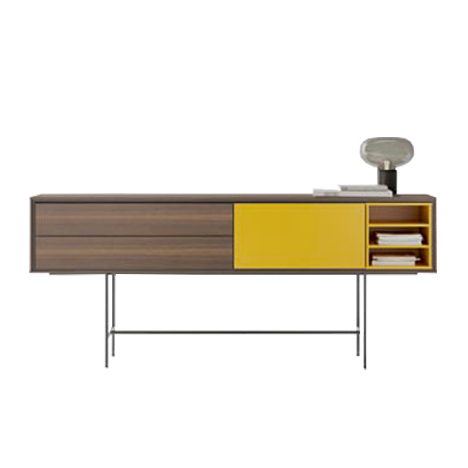 Aura 54 P54 Modern High Sideboard Buffet Cabinet - Stylish Storage for Dining Room, Living Room & Entryway