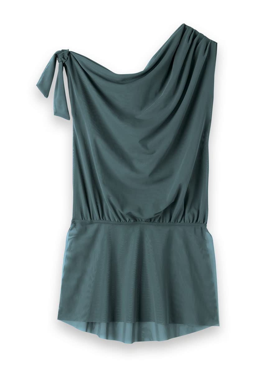 Balera Women's Dance Overdress - Power Mesh Tied Sleeve & Elastic Waist - Perfect for Ballet, Jazz, and Contemporary Dance Performances