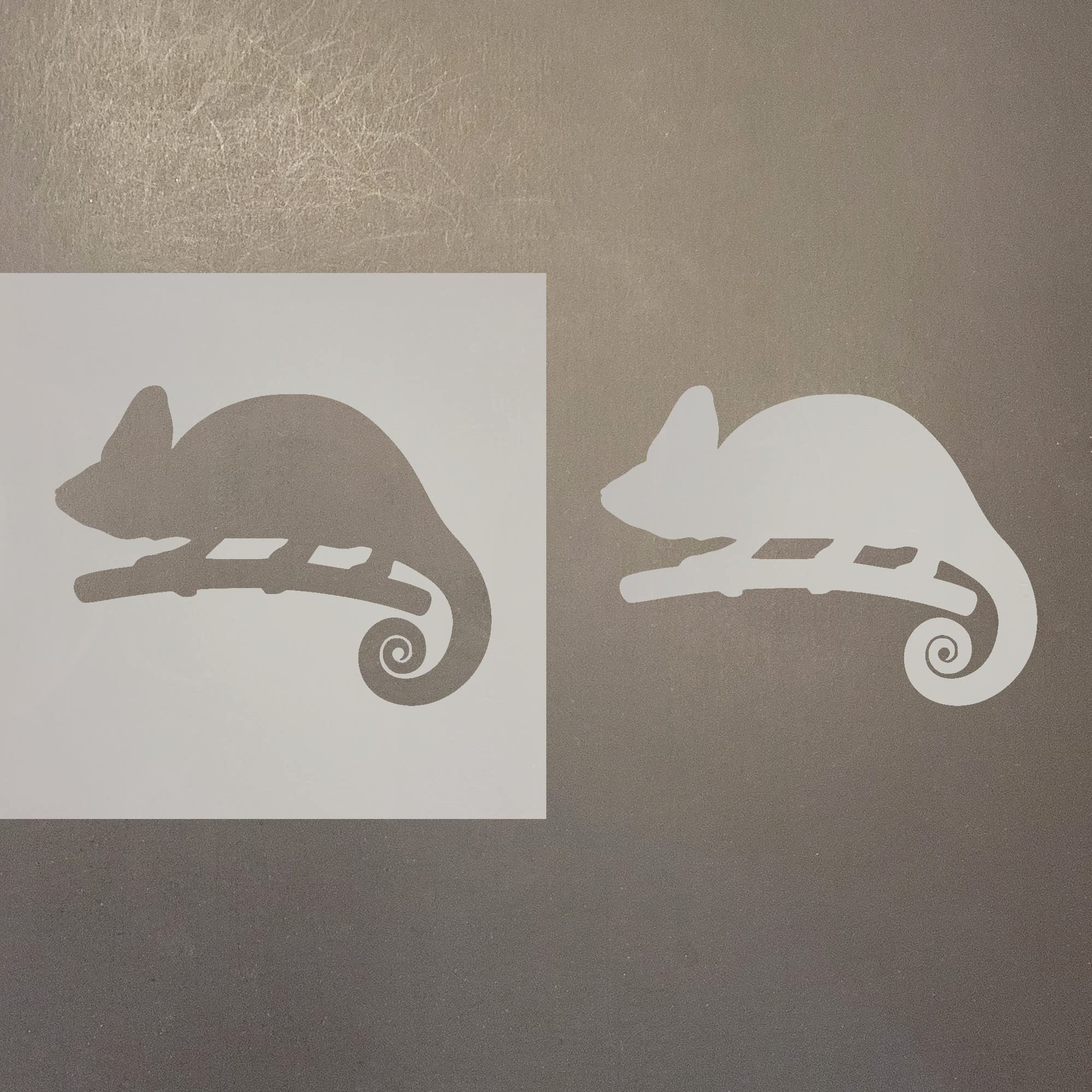 Chameleon Reusable Mylar Stencil - 12 Inch Art Craft Supplies for DIY Painting, Scrapbooking & Home Decor Projects