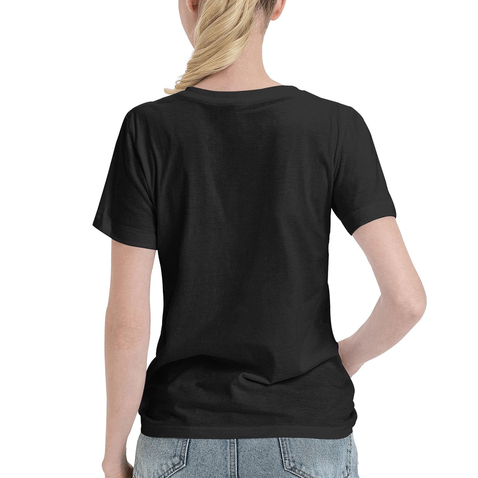 Dobre and Brothers Women's Casual Short Sleeve T-Shirt - Classic Round Neck Basic Tee for Youth & Adults - Moisture Wicking Comfort Fit - Small Black - Perfect for Everyday Wear, Gym, and Outdoor Activities