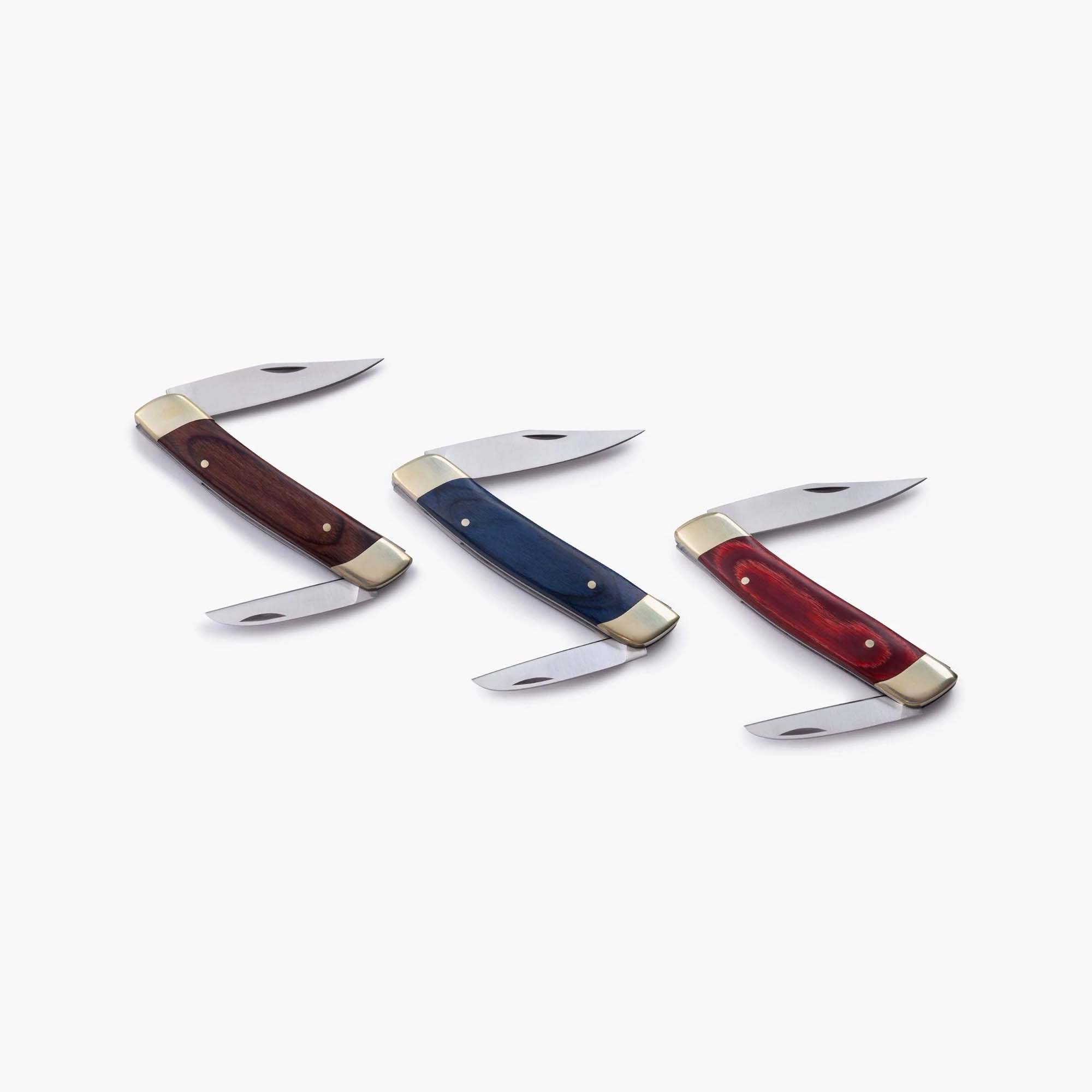 Best Double Blade Folding Pocket Knife - Stainless Steel Camping & Survival Tool for Outdoor Adventures, Hiking, Hunting, and Everyday Carry (EDC)